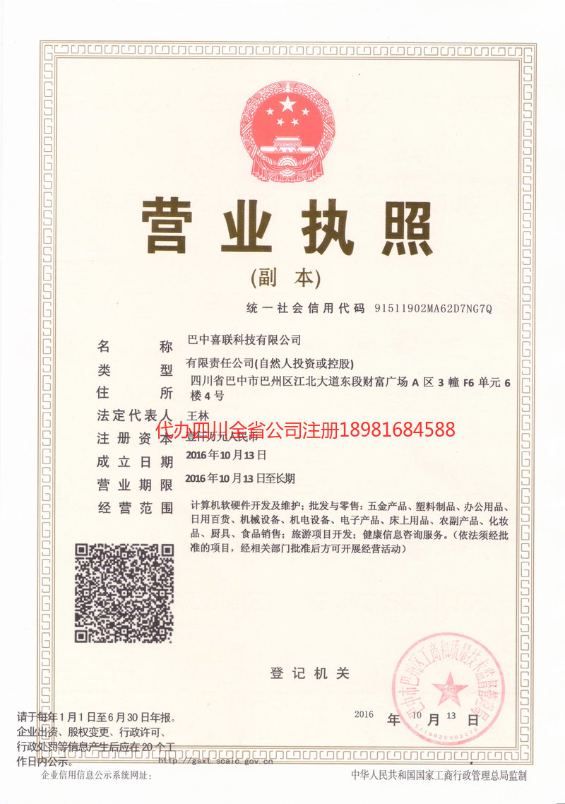 恩阳恩阳喜联科技有限公司